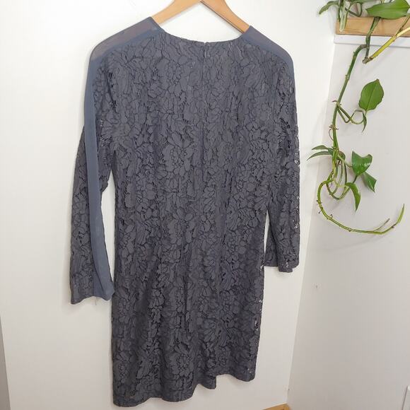 Madewell NWT Lace Long-Sleeve Shift Dress Size 6 - Picture 5 of 11